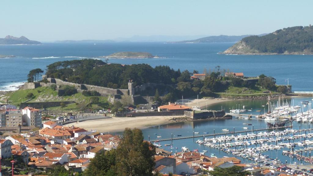 Estudio Impresionantes Vistas Con Terraza Y Piscina Baiona Exterior foto