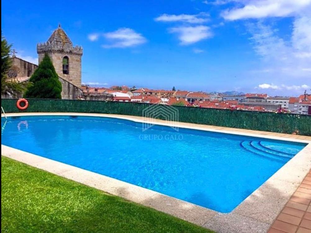Estudio Impresionantes Vistas Con Terraza Y Piscina Baiona Exterior foto