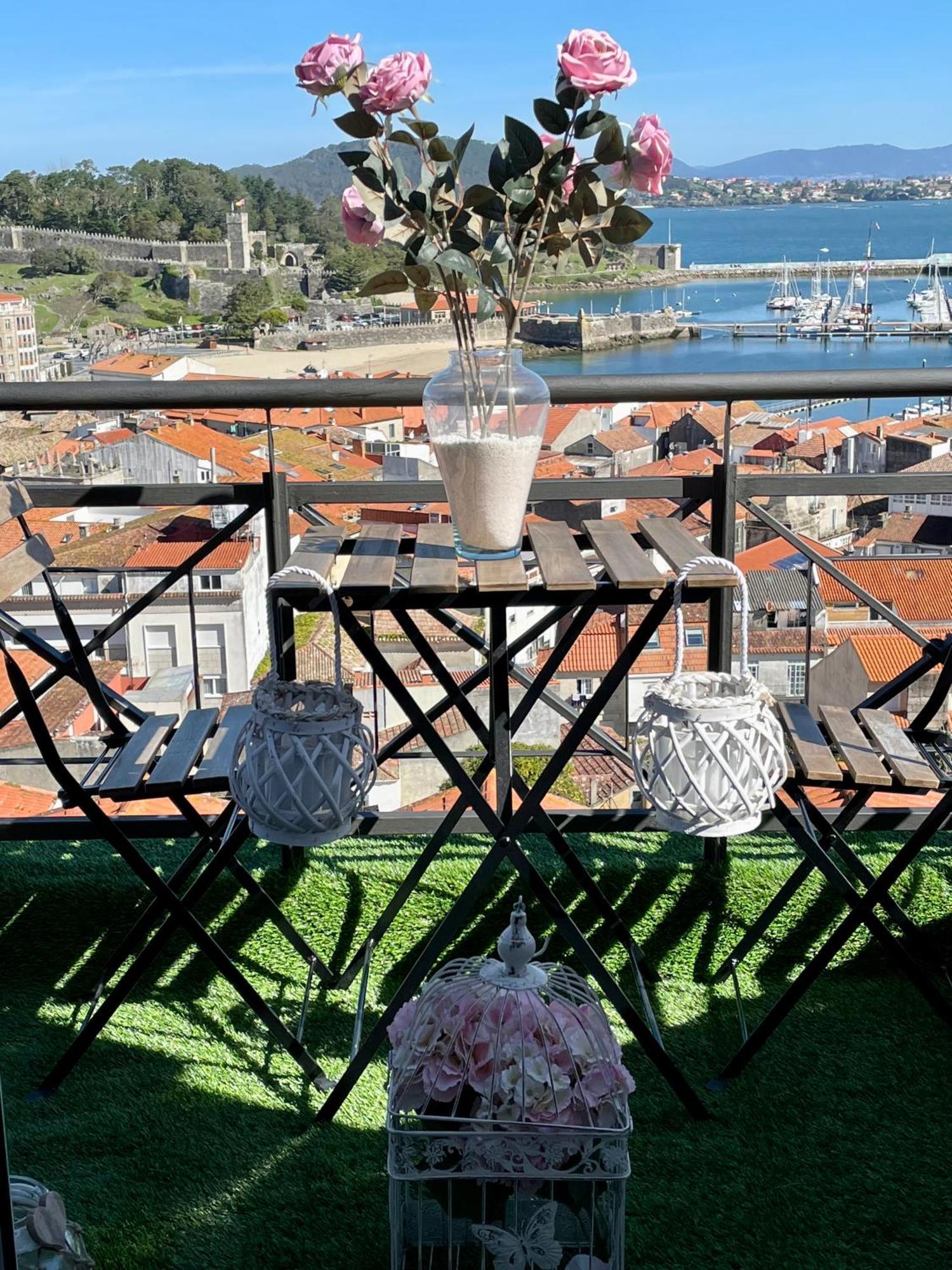 Estudio Impresionantes Vistas Con Terraza Y Piscina Baiona Exterior foto